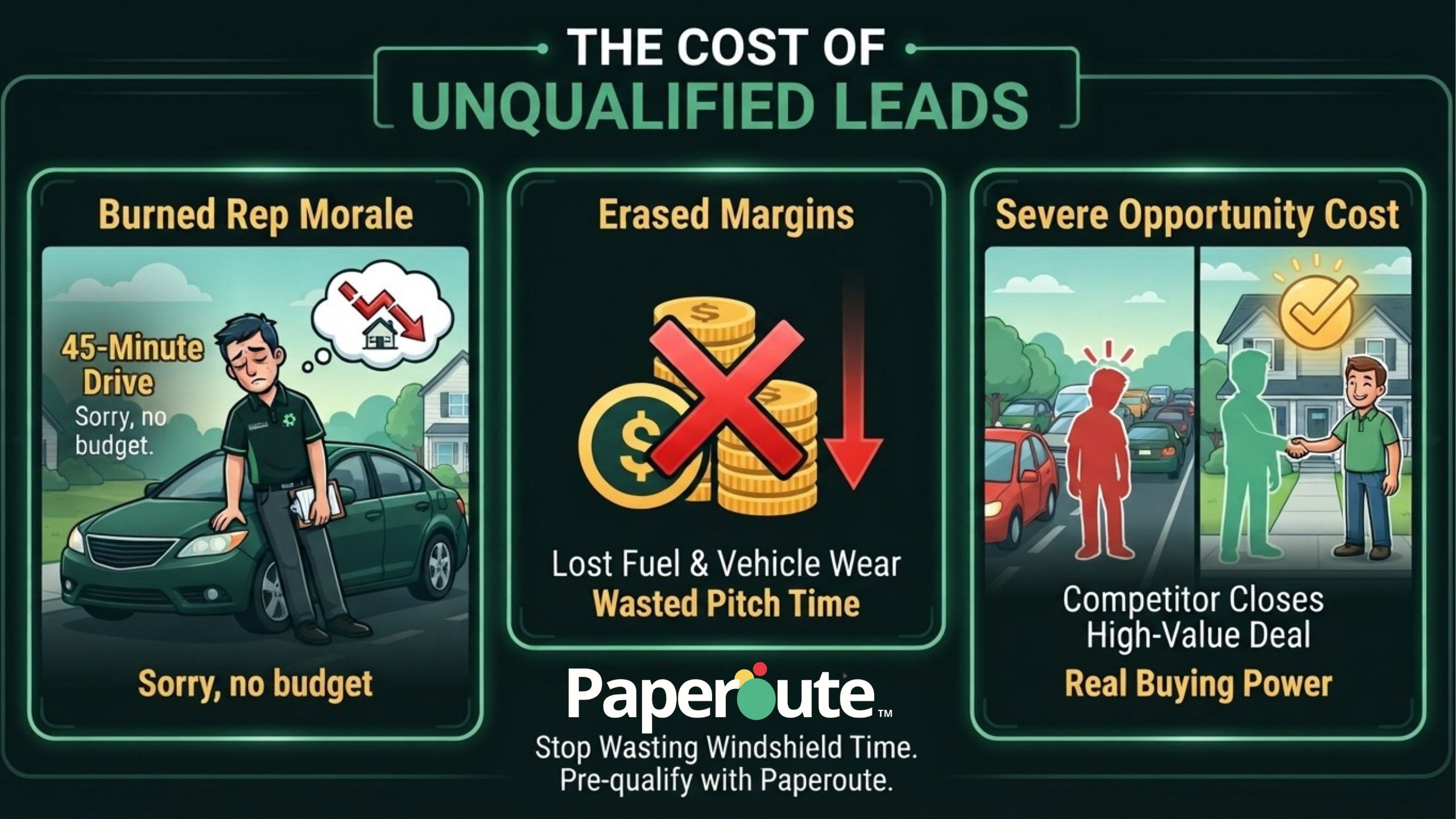 7 Ways to Stop Wasting Windshield Time: How Pre-Qualifying Homeowners Saves Your Scaling Business